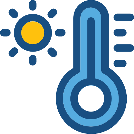 termómetro Prosymbols Duotone icono