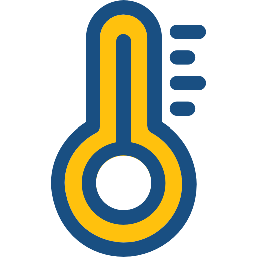 termómetro Prosymbols Duotone icono