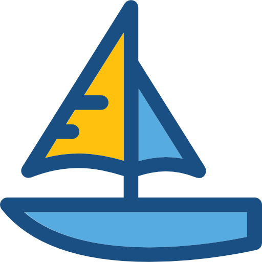 Sailboat Prosymbols Duotone icon