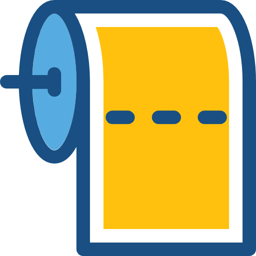 Toilet paper Prosymbols Duotone icon