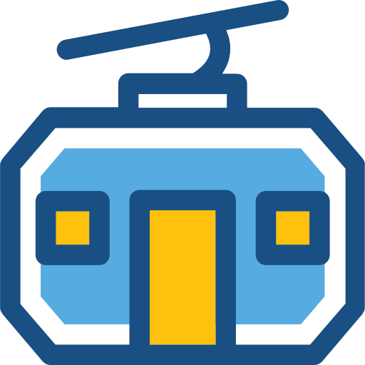 cabina del teleférico Prosymbols Duotone icono