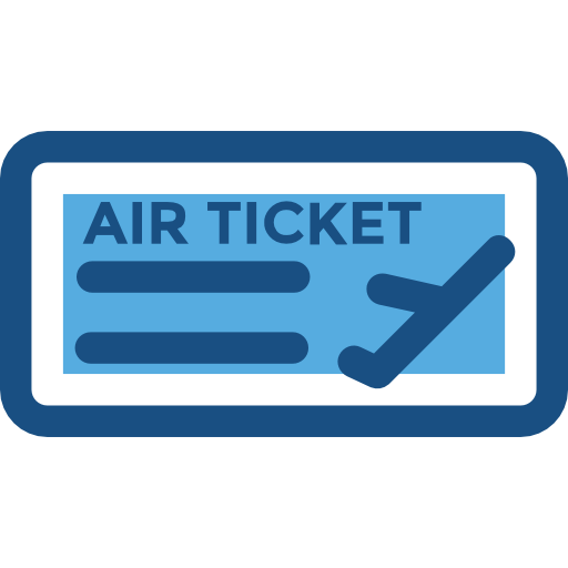 biglietto aereo Prosymbols Duotone icona