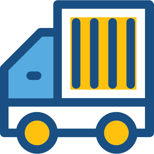 ciężarówka dostawcza Prosymbols Duotone ikona