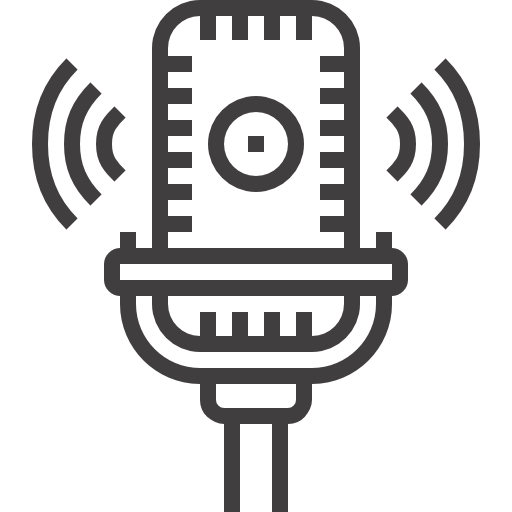 mikrofon Maxim Flat Lineal ikona