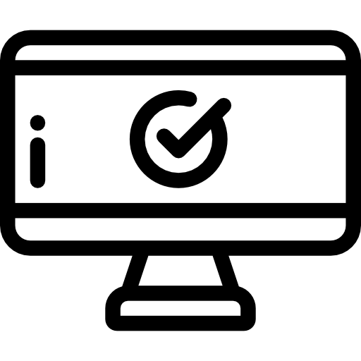 Secure computer Detailed Rounded Lineal icon