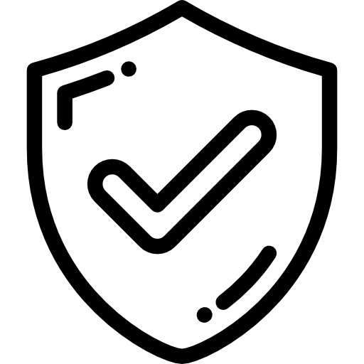 bezpieczna tarcza Detailed Rounded Lineal ikona