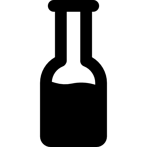 Бутылка вина Basic Rounded Filled иконка