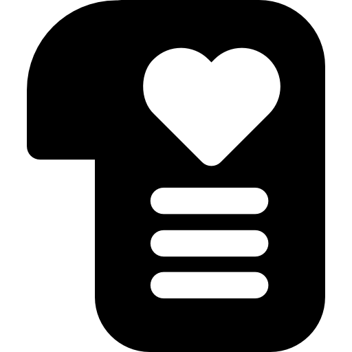 carta de amor Basic Rounded Filled icono