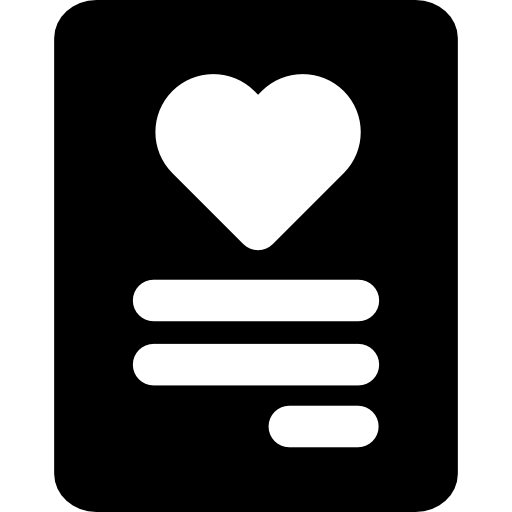 Love letter Basic Rounded Filled icon