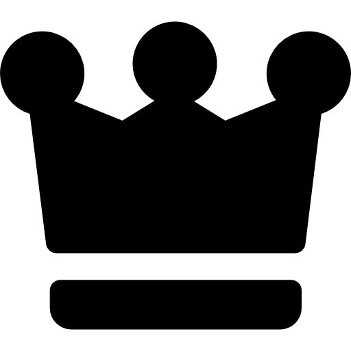 Crown Basic Rounded Filled icon