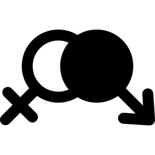 性別 Basic Rounded Filled icon
