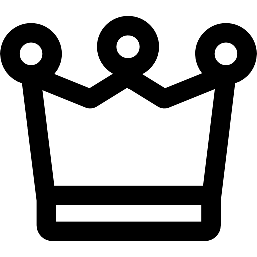 Корона Basic Rounded Lineal иконка