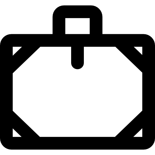 スーツケース Basic Rounded Lineal icon