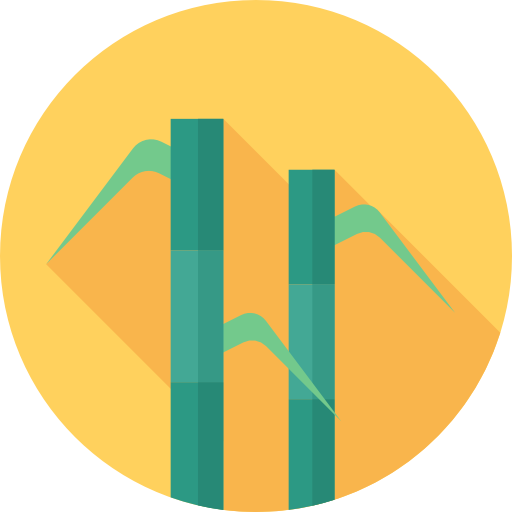Bamboo Flat Circular Flat icon