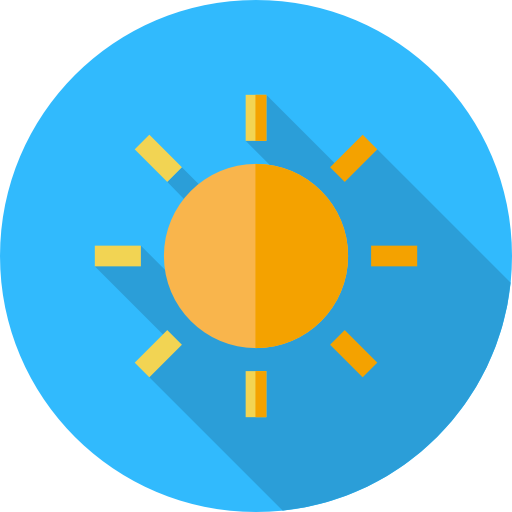 太陽 Flat Circular Flat icon