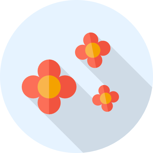 kwiaty Flat Circular Flat ikona