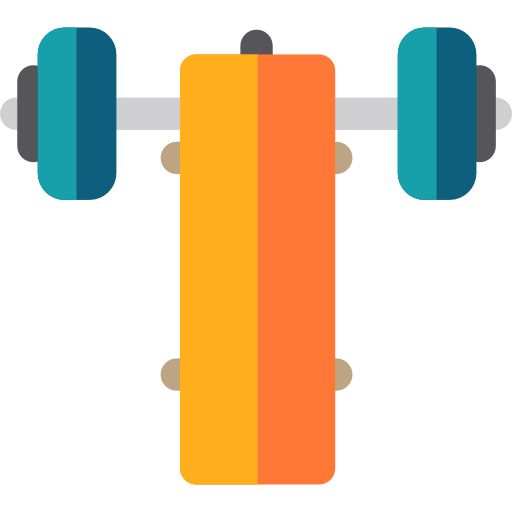 Bench press Basic Rounded Flat icon