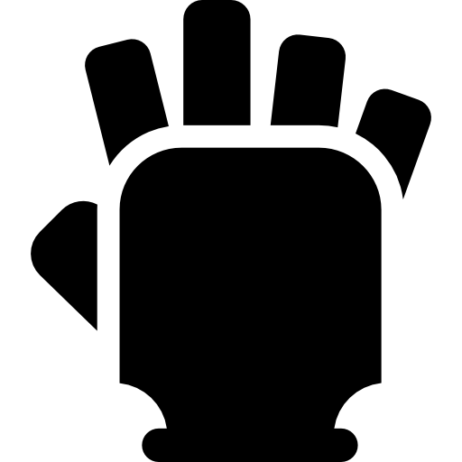 guantes de gimnasia Basic Rounded Filled icono
