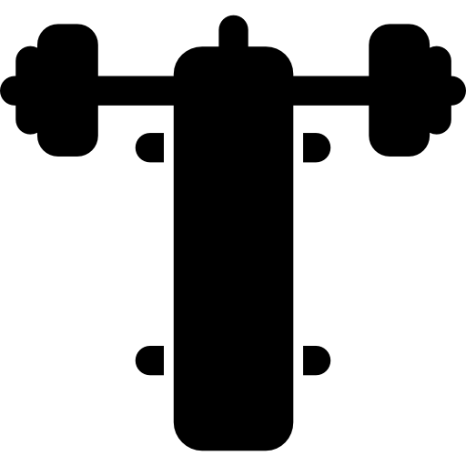 Bench press Basic Rounded Filled icon