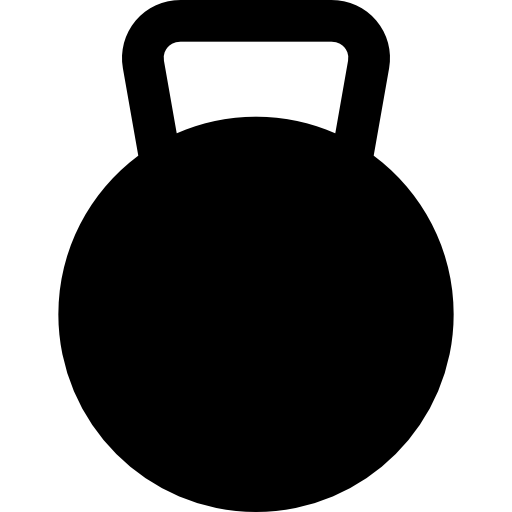 kettlebell Basic Rounded Filled icoon