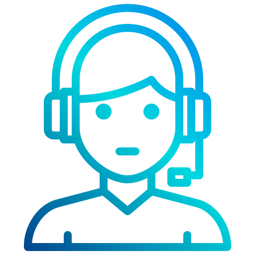 call center xnimrodx Lineal Gradient icon