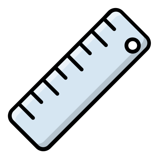 Ruler Generic Outline Color icon