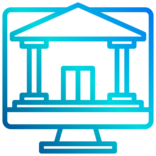 online-banking xnimrodx Lineal Gradient icon