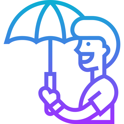 Umbrella Meticulous Gradient icon
