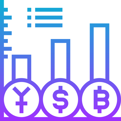 cryptomonnaie Meticulous Gradient Icône