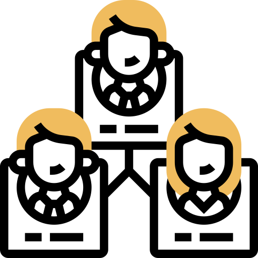 schemat organizacyjny Meticulous Yellow shadow ikona
