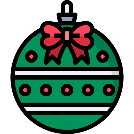 pelota de navidad Justicon Lineal Color icono