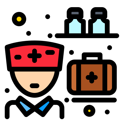 Pharmacist Flatart Icons Lineal Color icon