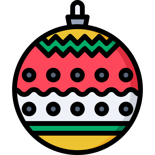 palla di natale Justicon Lineal Color icona