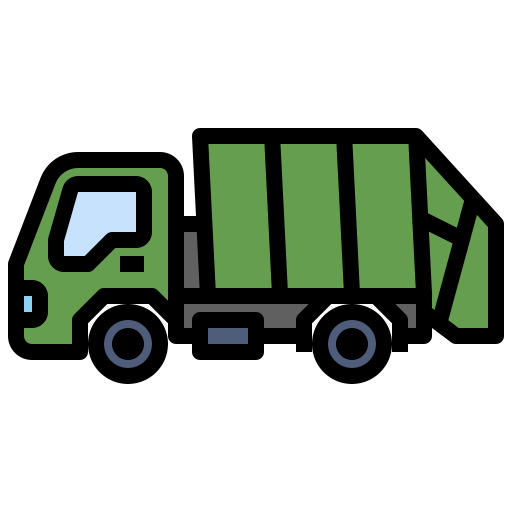 Garbage truck Generic Outline Color icon