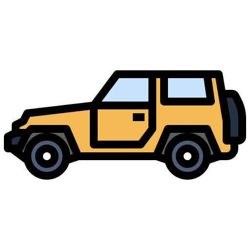 차량 Generic Outline Color icon