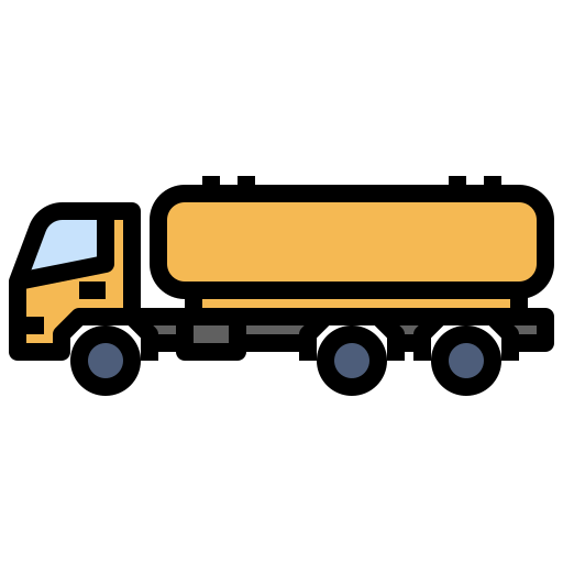 camion pétrolier Generic Outline Color Icône
