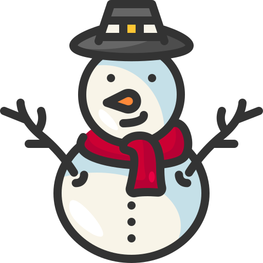 bonhomme de neige Generic Outline Color Icône