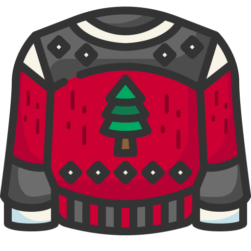 maglione natalizio Generic Outline Color icona