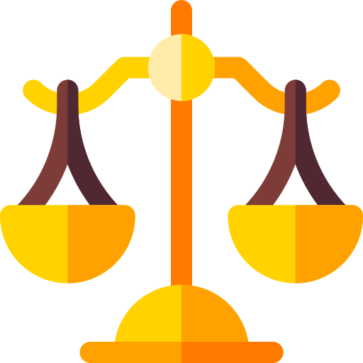 Justice scale Basic Rounded Flat icon