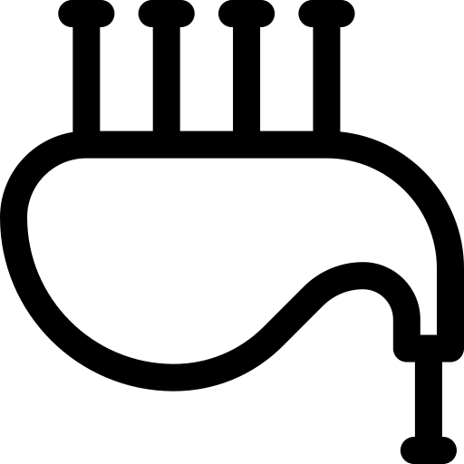 doedelzak Basic Rounded Lineal icoon