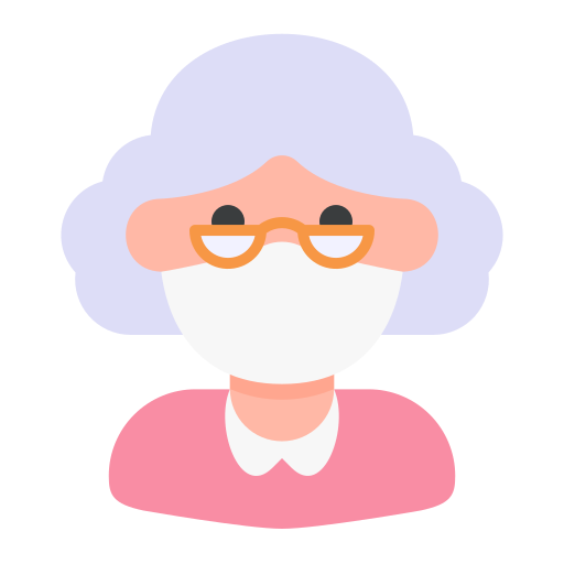 oude vrouw Generic Flat icoon