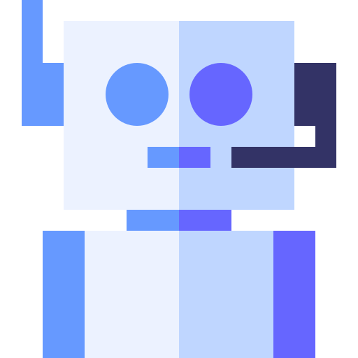 chatbot Basic Straight Flat icona