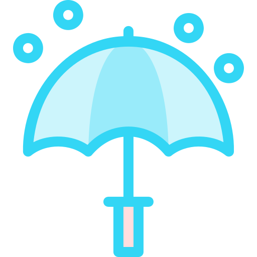 paraguas Detailed color Lineal color icono