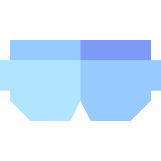 goggle Basic Straight Flat icon
