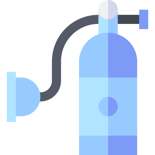 sauerstofftank Basic Straight Flat icon