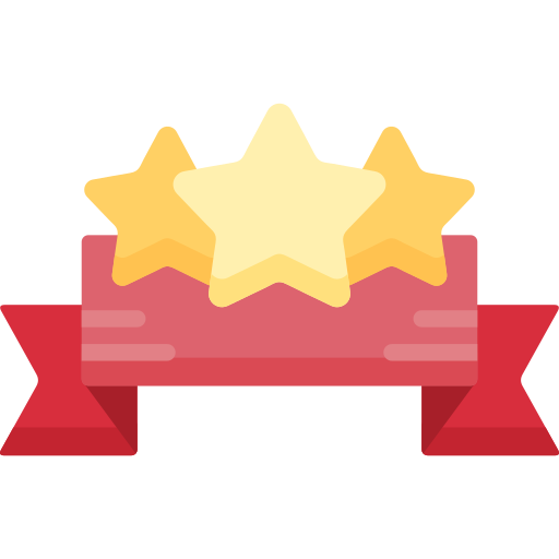 Three stars Special Flat icon