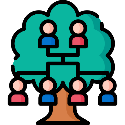 arbre généalogique Special Lineal color Icône