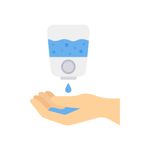 Hand sanitizer Dinosoft Flat icon