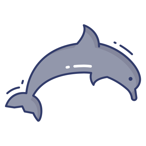 delfín Dinosoft Lineal Color icono