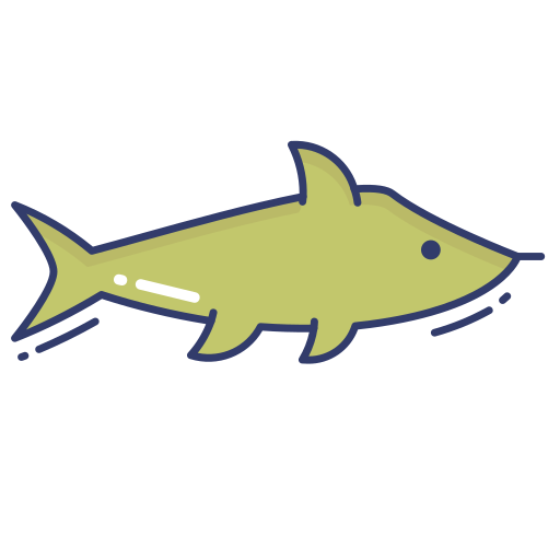 peixe-espada Dinosoft Lineal Color Ícone